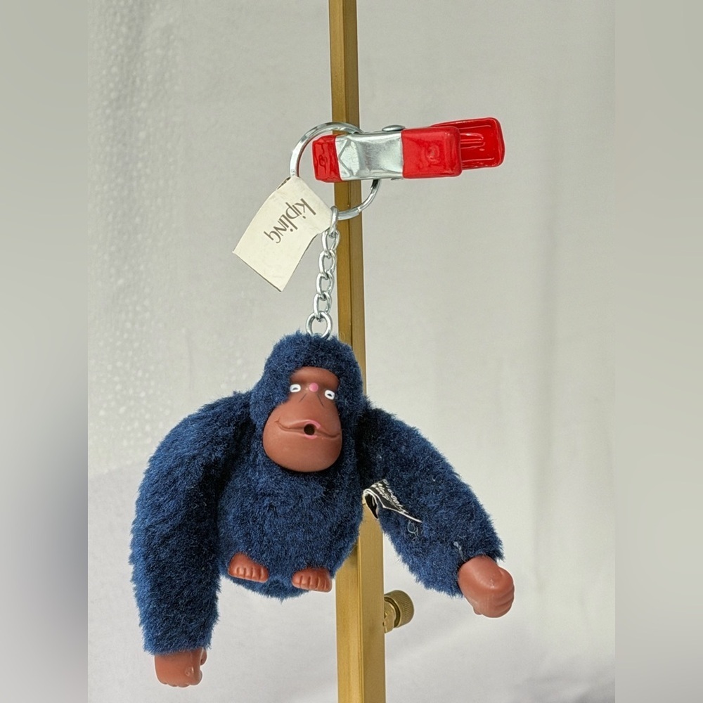 Kipling Monkey Keychain Plush Bag Charm – “FRANNY” Authentic Navy Blue